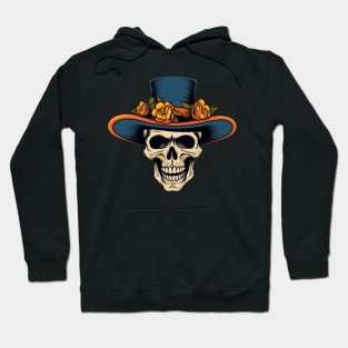 Skull with Hat Hoodie